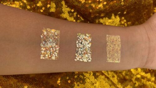 Elektra Cosmetics Fire Opal Bolt Balm Face and Body Chunky Glitter Gel and Shimmer Set