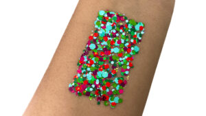 Merry and Bright #102 Chunky Glitter Gel Christmas Elektra Cosmetics