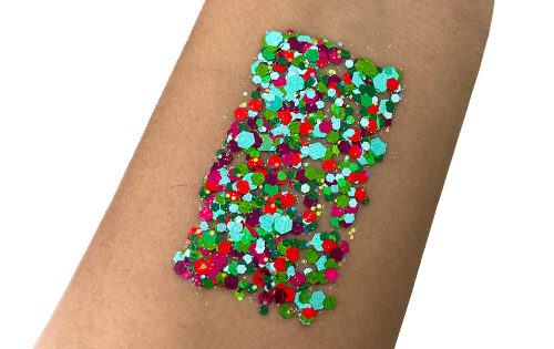 Merry and Bright #102 Chunky Glitter Gel Bolt Balm Elektra Cosmetics