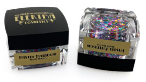 Pastel Rainbow #085U Chunky Glitter Gel Blacklight Reactive Elektra Cosmetics