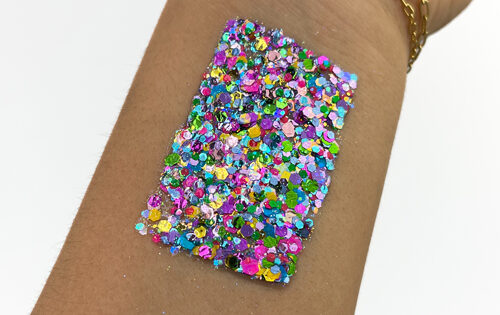 Pastel Rainbow #085U Chunky Glitter Gel Blacklight Reactive Elektra Cosmetics