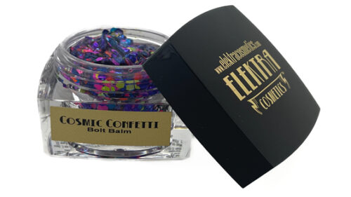 Elektra Cosmetics Cosmic Confetti Bolt Balm Chunky Glitter Gel for Hair and Body