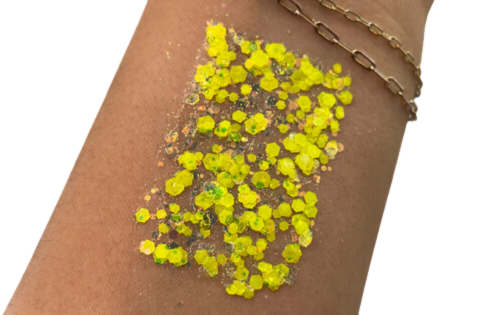 Elektric Sunshine UV #109U Chunky Glitter Gel All Festivals Elektra Cosmetics