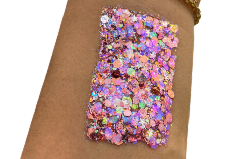 French Macaron #028 Chunky Glitter Gel Bolt Balm Elektra Cosmetics