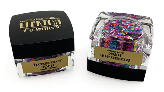 Blacklight Reactive Chunky Glitter Gel - Technicolor Tonic - Elektra Cosmetics