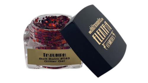 Elektra Cosmetics Triumph Bolt Balm Chunky Glitter Gel for Hair and Body