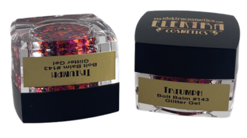 Elektra Cosmetics Triumph Bolt Balm Chunky Glitter Gel for Hair and Body