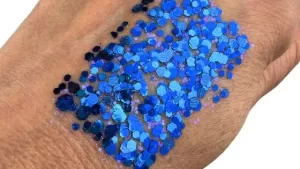 True Blue #150 Chunky Glitter Gel 4th of July Elektra Cosmetics