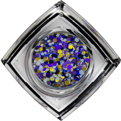 Lemon Frost Violet #075U Chunky Glitter Gel All Teams Elektra Cosmetics
