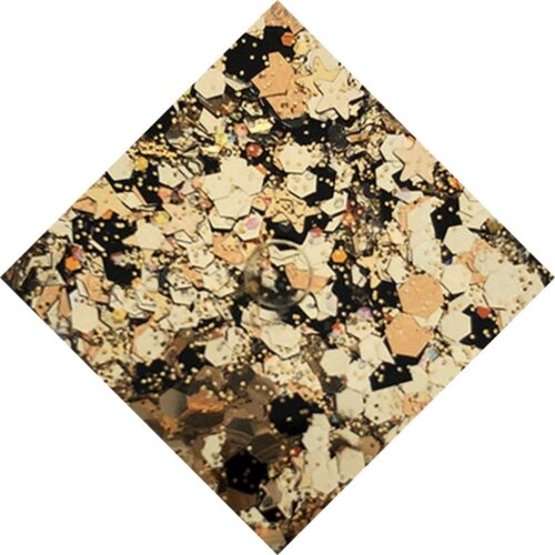 Black & Gold Glitter Throwables (doz.) Promo Throwables Elektra Cosmetics