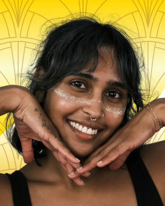 Mardi Gras Glitter Throw