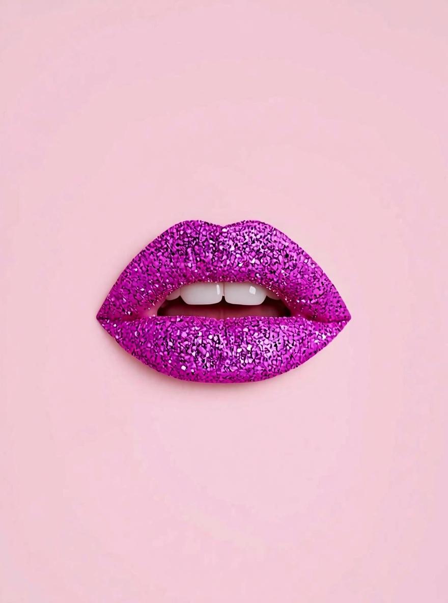 Glitter lip kit with dazzling lip glitter colours