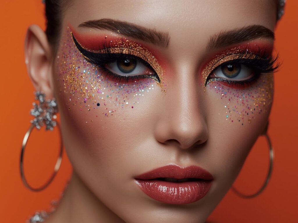 Festival and rave glitter makeup - Elektra Cosmetics